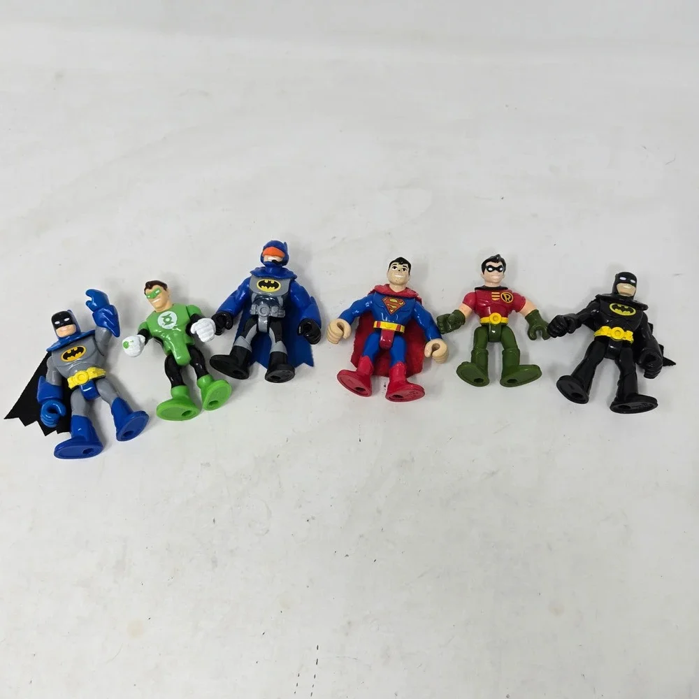 Fisher-Price Imaginext DC Super Friends Figure‎ Lot Batman Superman Robin 6pc